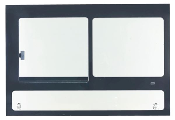 Mini-bus built-in window assembly.