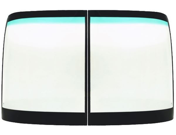 Two-piece type bus front windshield--Sound proof,heat-proof and energy-saving